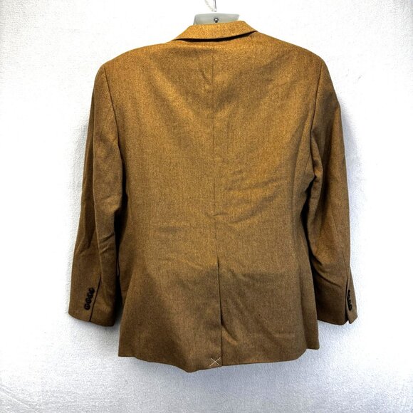 NEW Tasso Elba 100% Camelhair Blazer Jacket Mens 40S Tan Lanificio Campore Italy - Picture 2 of 16
